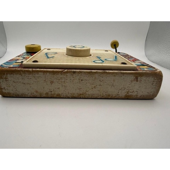 Vtg 1961 Fisher-Price FP MUSIC BOX TV RADIO Ten Little Indians -Not working - Picture 6 of 6